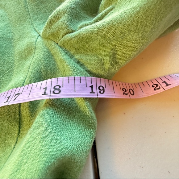 Free People Olivia Blazer Grassland Green Linen Blend Tie Belt Jacket XS - Picture 5 of 9